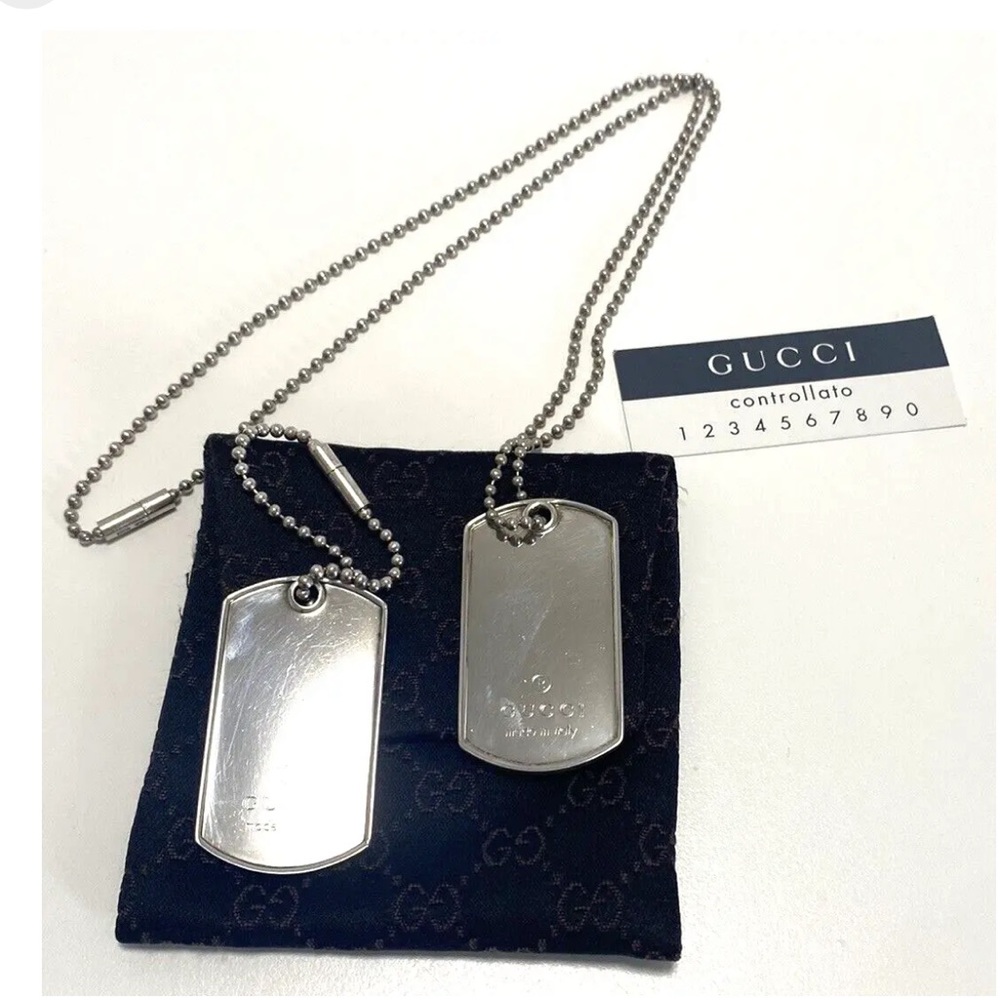 GUCCI DOG 🐕 TAGS - Picture 2 of 7